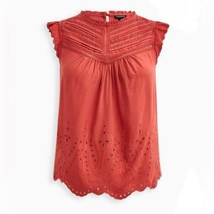 Torrid | Eyelet Pintuck Detail Top | Size: 1 (14/16) 1X
